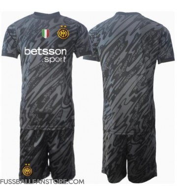 Inter Milan Torwart Replik 3rd trikot Kinder 2024-25 Kurzarm (+ Kurze Hosen)